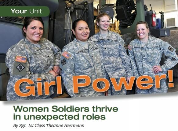 Female Soldiers encouraged by growing opportunities for women