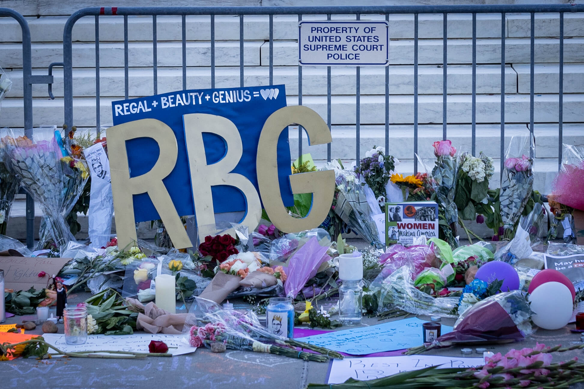 Spouses urge others to honor Ginsburg by ‘keeping the door open behind them’