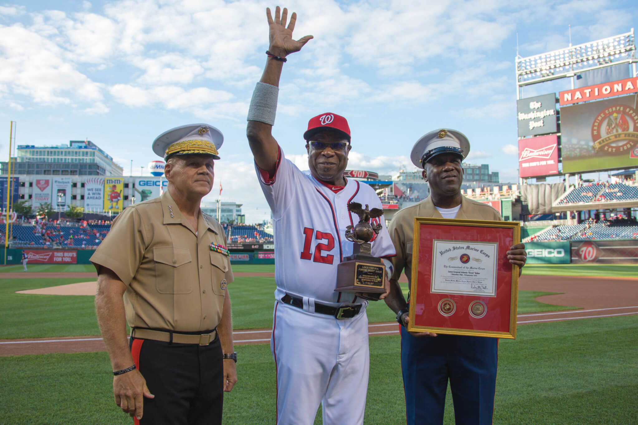 Baseball welcomes Washington Nationals' skipper Dusty Baker back