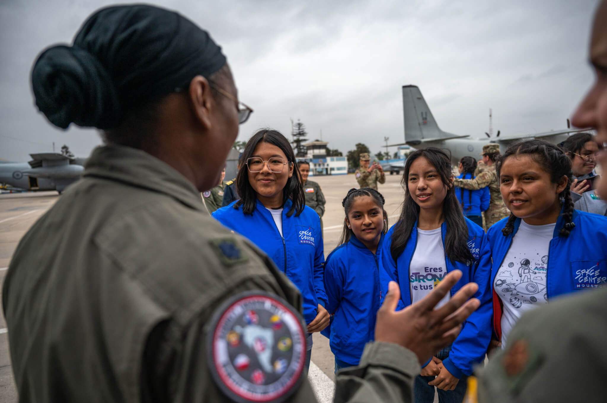 U.S., Peruvian air force personnel open doors to South American girls interested in STEM