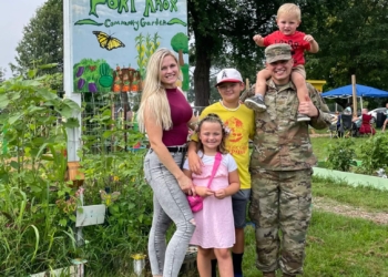Fort Knox spouse transforms little plot of land to community garden