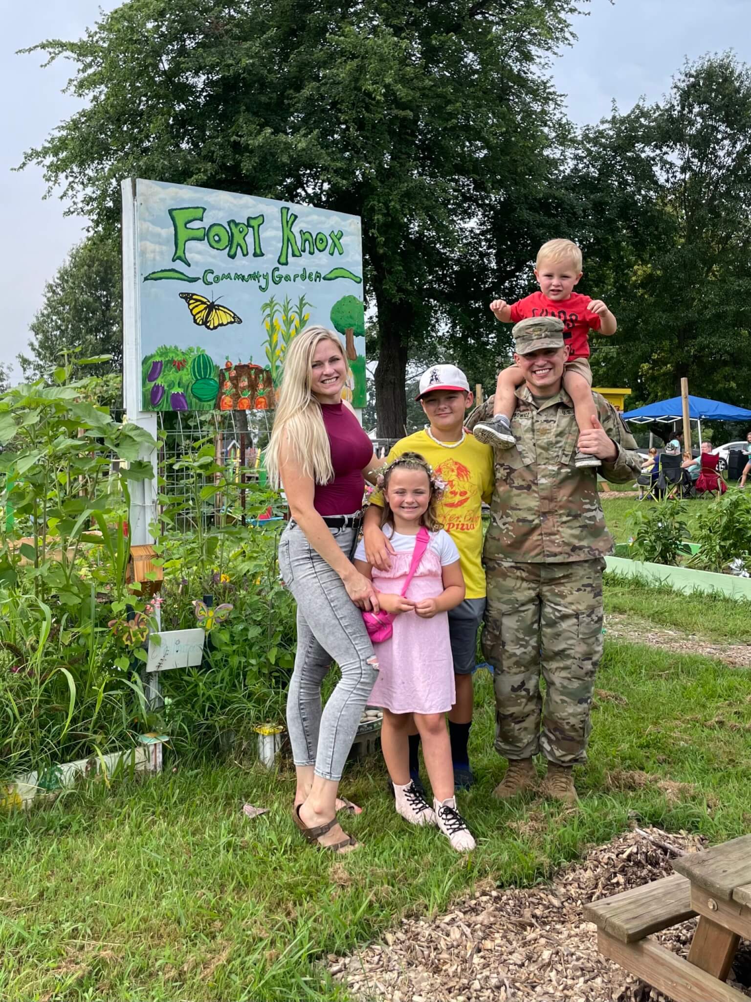 Fort Knox spouse transforms little plot of land to community garden