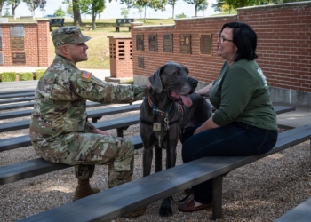 How a USO therapy dog helps the family of a fallen soldier