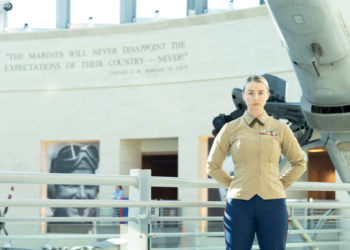 Marine, Olympian and author inspires young girls to dream big