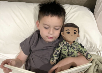 During separations and deployments, My Hero doll offers connection