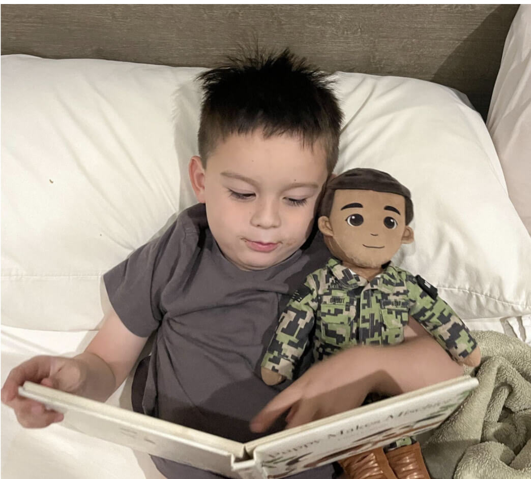 During separations and deployments, My Hero doll offers connection