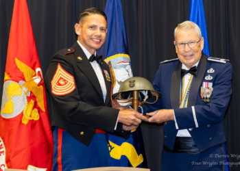 Top enlisted Marine receives the Distinguished Service Award from VSO
